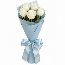Букет 5 Белых роз Проуд в Галашках