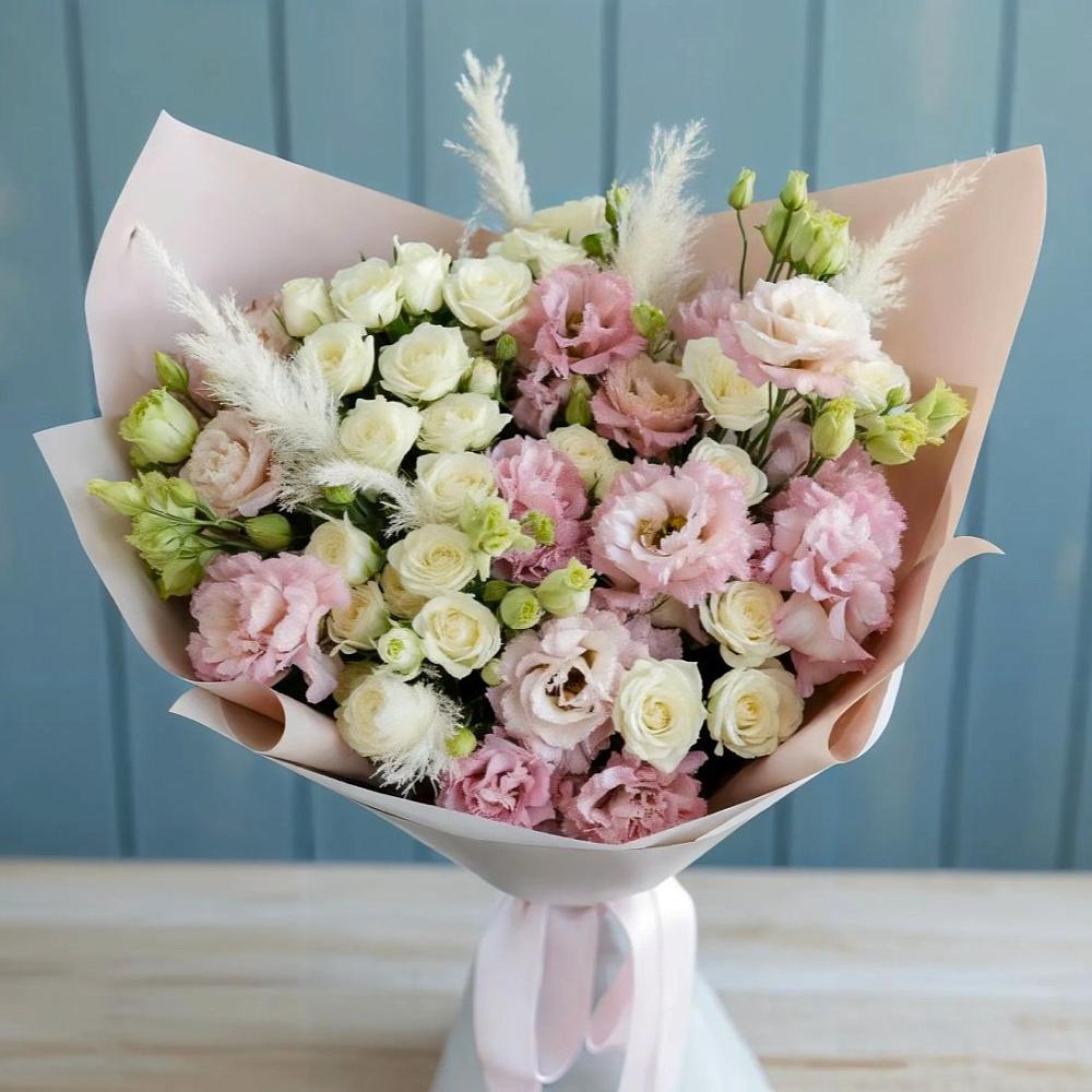 Букет цветов из: Альстромерии и Розы в Галашках