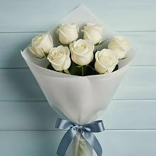 Букет 7 Белых роз Эдлесс Лав в Галашках