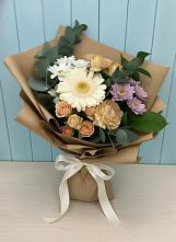 Букет цветов из:  Герберы и Хризантемы в Галашках