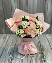 Букет цветов из:  Гвоздики, Розы и Хризантемы в Галашках