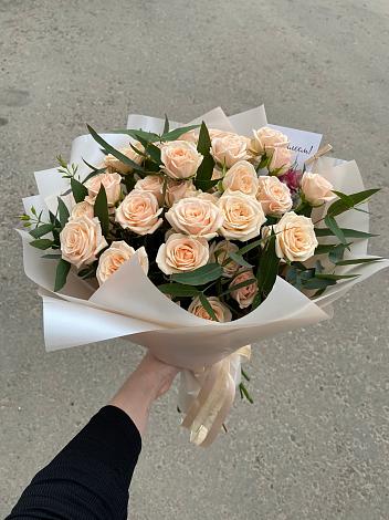 Букет Кремовые розы Латте в Галашках
