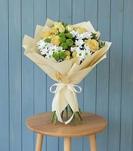 Букет цветов из:  Хризантемы и Розы в Галашках