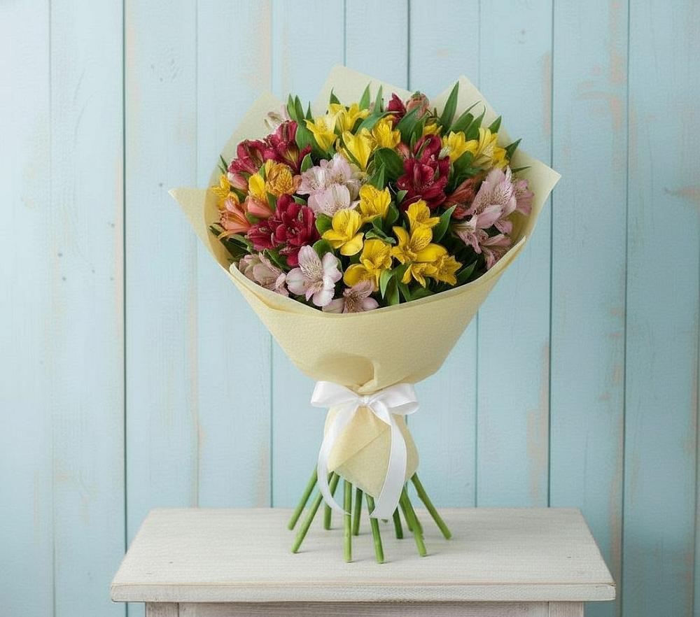 Букет цветов из: Альстромерии в Галашках