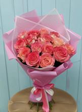 Букет 15 Розовых роз Равель в Галашках