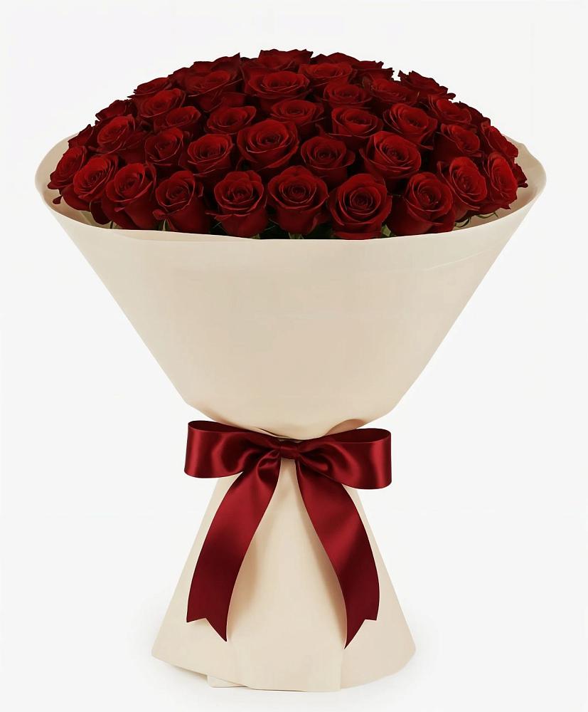 Букет 101 Бордовая роза Блэк Бакарра в Галашках